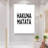 Hakuna Matata Typography Modern Painting Picture Canvas Wall Art Print for Room Trimming