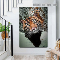 Tiger Face Wild Animal Modern Painting Picture Canvas Art Print for Room Wall Assortment