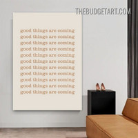 Coming Typography Modern Painting Picture Canvas Wall Art Print for Room Garniture