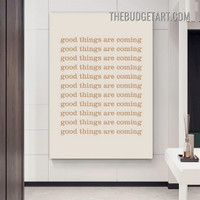 Coming Typography Modern Painting Picture Canvas Wall Art Print for Room Adornment