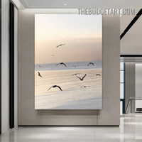 Flying Birds Modern Painting Picture Canvas Art Print for Room Wall Illumination