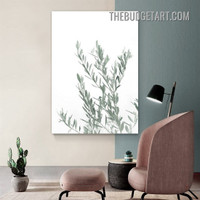 Leaves Twig Botanical Vintage Painting Picture Canvas Wall Art Prints for Room Disposition