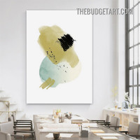 Stigmas Abstract Watercolor Modern Painting Picture Canvas Art Print for Room Wall Molding