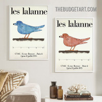 Les Lalanne Typography Modern Painting Picture 2 Piece Canvas Wall Art Prints for Room Tracery