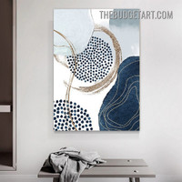 Discoloration Smudge Abstract Watercolor Modern Painting Picture Canvas Art Print for Room Wall Garniture