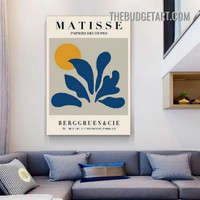 Matisse Papiers Decoupes Typography Modern Painting Picture Canvas Wall Art Print for Room Flourish