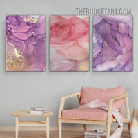 Marble Design Abstract Modern Painting Picture 3 Panel Canvas Wall Art Prints for Room Flourish