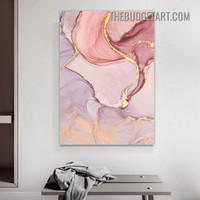 Glazy Smear Marble Abstract Modern Painting Picture Canvas Wall Art Print for Room Assortment