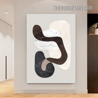 Winding Smears Abstract Modern Painting Picture Canvas Wall Art Print for Room Arrangement