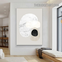 Wiggly Smears Abstract Modern Painting Picture Canvas Art Print for Room Wall Decoration