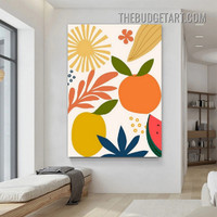 Tropical Leaves Fruits Abstract Modern Painting Picture Canvas Art Print for Room Wall Décor