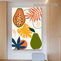 Multicolor Fruits Abstract Painting Picture Modern Canvas Art Print for Room Wall Adornment