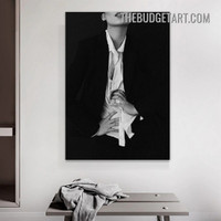 Girl Figure Painting Picture Modern Canvas Wall Art Print for Room Adornment