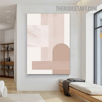Geometric Pattern Abstract Geometric Modern Painting Picture Canvas Wall Art Print for Room Finery