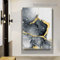 Discoloration Smear Nordic Abstract Modern Painting Picture Canvas Art Print for Room Wall Disposition