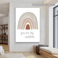 My Sunshine Typography Modern Painting Picture Canvas Wall Art Print for Room Finery