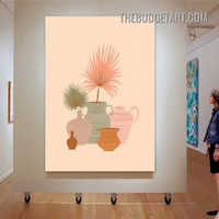 Colorful Ceramic Vase Abstract Scandinavian Painting Picture Canvas Art Print for Room Wall Arrangement