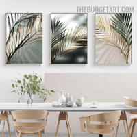 Palm Green Leaves Botanical Modern Painting Pic Canvas Print for Room Wall Disposition