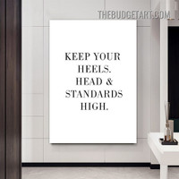 Standards High Typography Modern Painting Picture Canvas Art Print for Room Wall Garniture