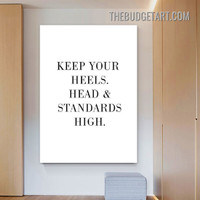 Standards High Typography Modern Painting Picture Canvas Wall Art Print for Room Getup