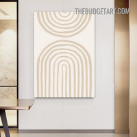 Roundabout Lineaments Abstract Scandinavian Modern Painting Picture Canvas Wall Art Print for Room Decoration