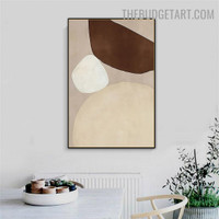 Big Blots Abstract Minimalist Modern Painting Picture Canvas Print for Room Wall Getup