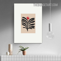 Foliage Design Abstract Vintage Painting Picture Canvas Wall Art Print for Room Illumination