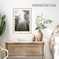 Forest Nordic Naturescape Painting Picture Canvas Wall Art Print for Room Adornment