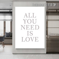 You Need Typography Modern Painting Picture Canvas Art Print for Room Wall Embellishment