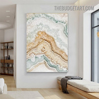 Discoloration Marble Pattern Abstract Modern Painting Picture Canvas Wall Art Print for Room Décor