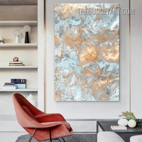 Colorful Smudge Abstract Modern Painting Picture Canvas Art Print for Room Wall Disposition