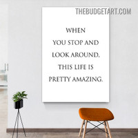 You Stop Typography Modern Painting Picture Canvas Wall Art Print for Room Arrangement