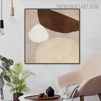 Blemish Abstract Minimalist Modern Painting Picture Canvas Print for Room Wall Molding 