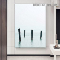 Wooden Pole Landscape Modern Painting Picture Canvas Art Print for Room Wall Assortment