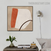 Smear Abstract Minimalist Modern Painting Pic Canvas Print for Room Wall Trimming