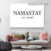 Namastay Typography Modern Painting Picture Canvas Wall Art Print for Room Drape
