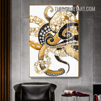 Giant Pacific Octopus Abstract Sea Animal Modern Painting Picture Canvas Art Print for Room Wall Finery