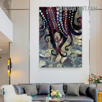 Colorific Octopus Abstract Sea Animal Modern Painting Picture Canvas Wall Art Print for Room Décor