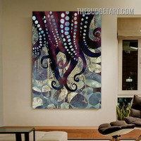 Colorific Octopus Abstract Sea Animal Modern Painting Picture Canvas Art Print for Room Wall Assortment