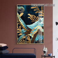 Octopus Abstract Sea Animal Modern Painting Picture Canvas Wall Art Print for Room Embellishment