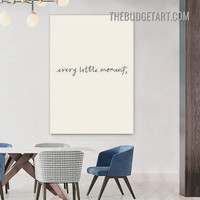 Little Moment Typography Modern Painting Picture Canvas Art Print for Room Wall Décor