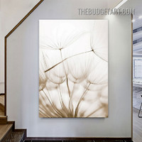 Dandelion Seeds Scandinavian Painting Picture Floral Canvas Art Print for Room Wall Outfit