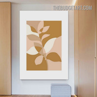 Colorific Foliage Abstract Scandinavian Painting Picture Canvas Botanical Print for Room Wall Drape