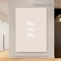 Big City Typography Modern Painting Picture Canvas Art Print for Room Wall Embellishment