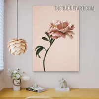 Pink Flower Abstract Floral Modern Painting Picture Canvas Art Print for Room Wall Decoration