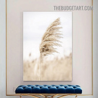 Dried Reed Floral Scandinavian Paining Picture Canvas Art Print for Room Wall Embellishment