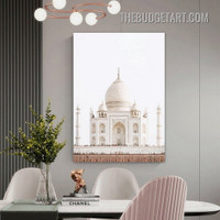 Taj Mahal Architecture Scandinavian Painting Picture Canvas Art Print for Room Wall Arrangement