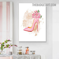 High Heels Fashion Modern Painting Picture Canvas Wall Art Print for Room Flourish