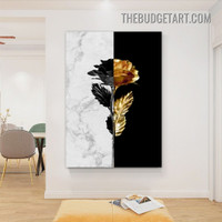 Flower Marble Pattern Nordic Abstract Scandinavian Painting Picture Floral Canvas Art Print for Room Wall Décor
