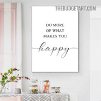 You Happy Typography Modern Painting Picture Canvas Art Print for Room Wall Outfit